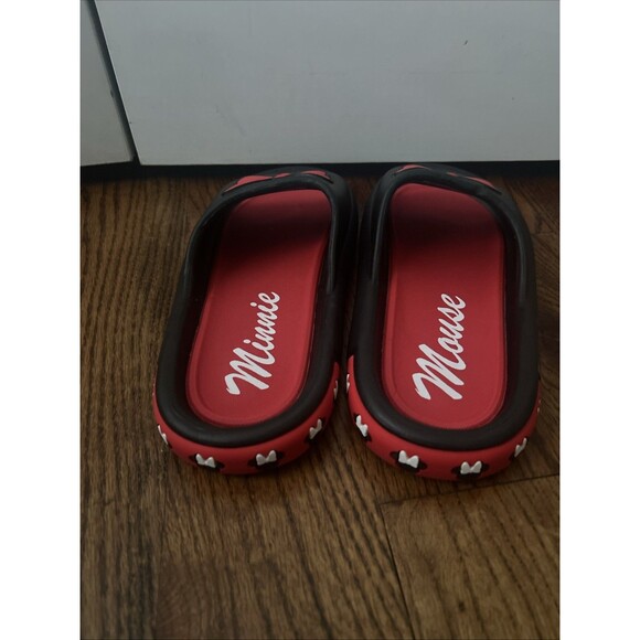 Disney Women Minnie Mouse Bow Comfort Slide Sandal Size 11 - Picture 4 of 7